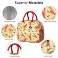 thumbnail image 4 of Lunch Bag Lunch Box for Women Reusable Insulated Lunch Bags,Water-Resistant Animal Red Lobster Cool Cooler Lunch Tote Bag, Large Capacity for Work Travel Picnic, 4 of 6