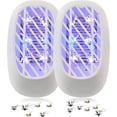 thumbnail image 1 of Juego de 2 lámparas antimosquitos, lámpara ultravioleta para matar mosquitos, asesino de insectos eléctrico, asesino de moscas para interiores, 1 of 5