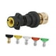 thumbnail image 4 of Conector adaptador para hidrolavadora, herramienta de limpieza, repuesto para riego de jardín y césped. Juego de 5 boquillas, 4 of 9