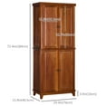 thumbnail image 3 of HOMCOM Armoire de Rangement de Cuisine en Bois 72,5 Pouces Fermeture Douce, 3 of 9