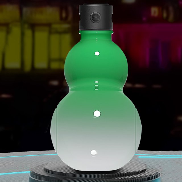 Botella de agua de calabaza de 900 ml Hervidor de agua Wu Kong de inspiración retro china Hervidor de agua creativo de gran capacidad para fanáticos del juego Wu Kong