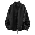 thumbnail image 2 of HOOMEUMY Mens Light Jackets Casual Stylish Windbreakers for Men Light Track Jacket Laydown Collar Fall Golf Coats, 2 of 8