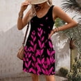 thumbnail image 6 of gljltg Women's Casual Summer Boho Beach Dress with Pockets, V Neck Loose Tank Style, Polyester Fabric Lightweight Breathable, Casual Party Beach Outfit, Easy Care Hand Washable, 6 of 7