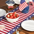 thumbnail image 6 of Sm:)e Stripes America Star Falg Patriotic Fourth of July Table Runner 13x72 Inch, 6 of 7