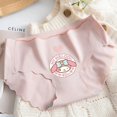 thumbnail image 4 of Sanrio Hello Kitty ropa interior de seda de hielo Anime Kuromi My Melody pantalones triangulares moda Sexy calzoncillos transpirables sin rastro para mujer, 4 of 4