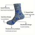 thumbnail image 3 of Men’s Boot Crew Socks, 3 Pairs – Thick Cushioned Work Boot Socks, Durable Outdoor Hiking & Everyday Wear, 3 of 9