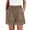 *Brown, variant on Women's Cotton-Linen Shorts,Lace Fringe Hem Pants For Women,Ladies Summer Breathable Beach Shorts with Pockets,Coffee,S-3XL