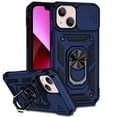 thumbnail image 1 of Allytech iPhone 13 Mini Case 2021, 360 Degree Rotating Ring Holder Kickstand Phone Case with Work with Magnetic Car Mount TPU+PC Slide Camera Protection Window Case for iPhone 13 Mini 5.4", Blue, 1 of 7