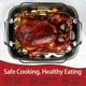 thumbnail image 2 of Bandeja para asar antiadherente con rejilla, bandeja grande para asar pavos, bandeja para asar con asas más anchas, construcción resistente, asador con rejilla - Bandeja para asar pavos de 17,2 x, 2 of 6