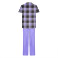 thumbnail image 5 of Soki Scrub Set Women Short Sleeve V-Neck T Shirts Top Jogger Pants Working Set on Clearance, 5 of 5