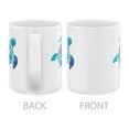 thumbnail image 3 of WIRESTER 11 Oz Ceramic Tea Cup Coffee Mug, Blue Sea Turtle, 3 of 7