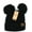 Black, variant on C.C Beanie Solid Winter Double Pom Pom Hat (HAT-60)