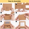 thumbnail image 4 of Cajas para Galletas Moretoes 50 unidades con Ventana 10x10x6 cm Kraft Marrón, 4 of 8