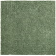 thumbnail image 3 of Unique Loom Davos Shag Collection Area Rug - Solid (7' 1" Square Sage), 3 of 7