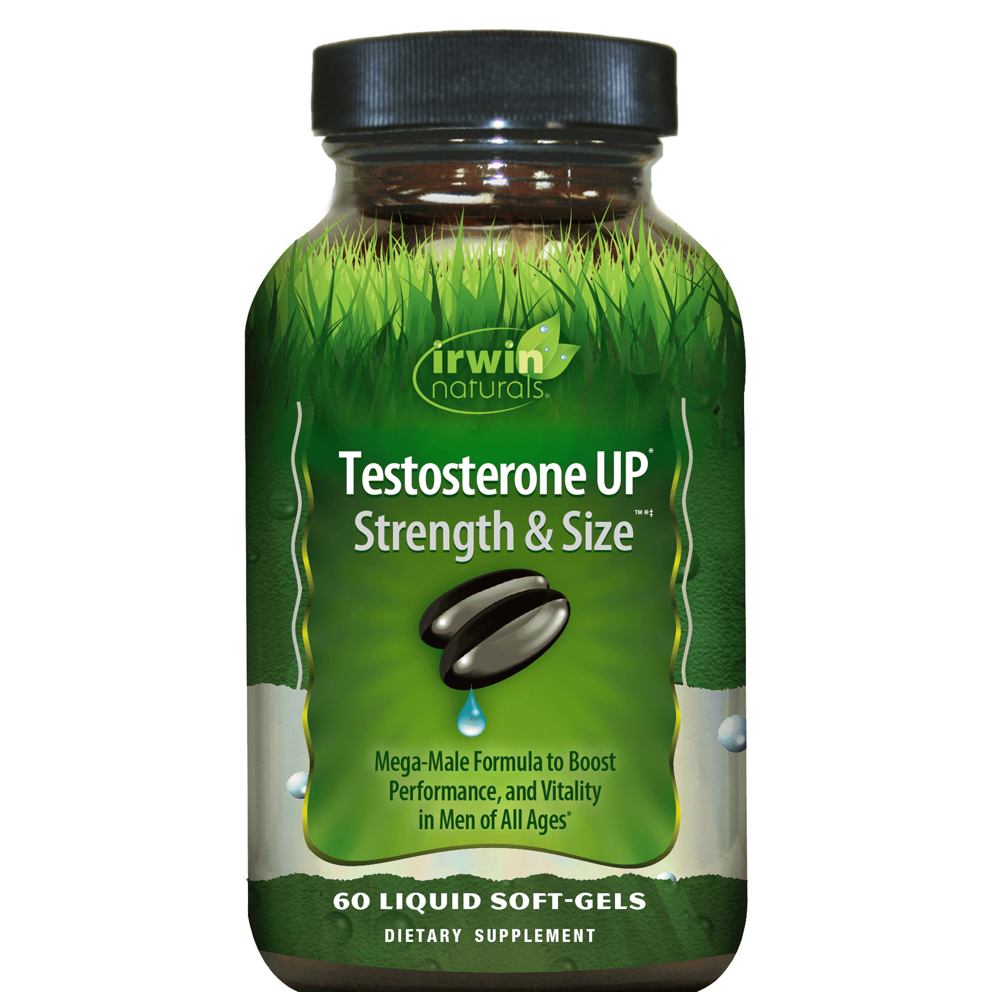Irwin Naturals Testosterone UP Strength & Size - 60 Liquid Soft-Gels