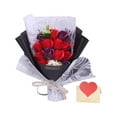 thumbnail image 2 of GROWTH TANK Bouquet Soap Flower Soap Bouquet Floral Flower Bouquet Soap Roses, Realistic Art Red, 2 of 9