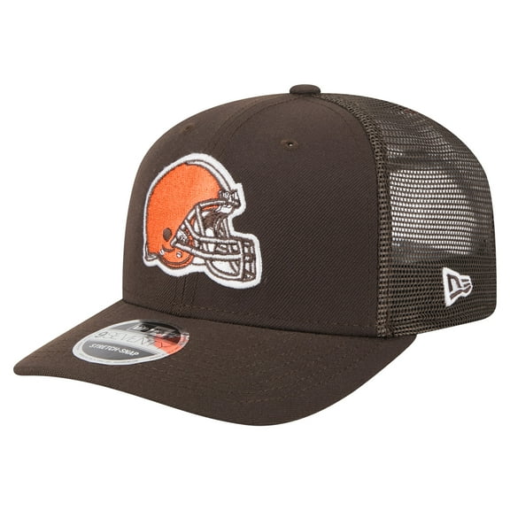 Men's New Era  Brown Cleveland Browns Team Collection 9SEVENTY Stretch-Snap Adjustable Hat