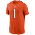 thumbnail image 2 of Men's Nike Justin Fields Orange Chicago Bears Player Name & Number T-Shirt, 2 of 3