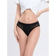 thumbnail image 5 of 6-Pack Absorbable  Physiological Leak Proof Underwear For Women，Comfortable And Elastic Close Fitting Physiological Underwear Suitable For Women's Menstrual Period Leak Proof Triangle Underwear, 5 of 10