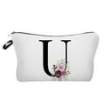 thumbnail image 2 of Makeup Bag for Women Travel Makeup Bag Initial Letter A-Z Cosmetic Bag Wedding Gift For Bride Bridesmaid Flower Cosmetic Bag For Mom Daughter Besties Sister Friend Travel Toiletry Bag, 2 of 7