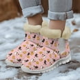 thumbnail image 3 of Whosucclay Flannel Womens and Girl Snow Boots Ankle Booties Waterproof Winter Boots Slip on Fashion Boots No Slip Boots, 3 of 6