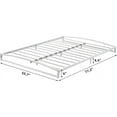 thumbnail image 4 of Low Profile Full Size 6-Inch Metal Platform Bed Frame, Heavy Duty Arch Design, No Box Spring Needed, Noise-Free, White, 4 of 8