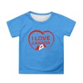 thumbnail image 1 of Girls Short Sleeve Tee Summer Crewneck T Shirt Casual Fit Basic Shirts, 1 of 4