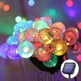thumbnail image 1 of Guirnalda de luces solares para exteriores, 9,5 m, 50 bolas de cristal LED, 8 modos, luces de hadas solares impermeables, decoración para Navidad, jardín, patio, boda (multicolor, 50 LED) esquí esquí Gafas de esquí, 1 of 5