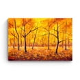 thumbnail image 3 of Startonight Canvas Wall Art Golden Forest Trees Painting Golden Forest Trees Painting Framed 24" x 36"&nbsp;, 3 of 6