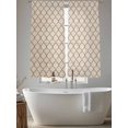 thumbnail image 6 of Beige Morocco Pattern Semi Sheer Curtains 63 Inch Length 2 Panels Set,Modern Moroccan Geometric Abstract Art Sheer Kitchen Curtain Privacy Window Curtain for Living Room Bedroom Rod Pocket Drapes, 6 of 7