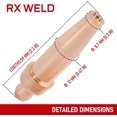 thumbnail image 3 of HAHDAXIA Acetylene Cutting Torch Tips, 0-3-101 Fit V-Style Light/Medium Duty Torch - CA 1350-90°,1260-90° Cutting Attachment (2-3-101), 3 of 6