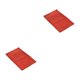 thumbnail image 4 of Bewildely Alfombrilla de baño de secado rápido - Parte inferior antideslizante Limpieza fácil Fuerte absorción de agua Sin hilo suelto Rojo naranja 40 cm * 60 cm 2piezas, 4 of 6