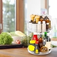 thumbnail image 3 of FeiFu Multi Function Rotating Spice Rack Rotating Tray Versatile Kitchen Organizer Turntable Display Stand for Storing Spices Condiments and Kitchen Supplies in Home Kitchens and Pantries, 3 of 8