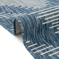 thumbnail image 5 of Unique Loom Outdoor Modern Collection Area Rug - Tambor (2' x 3' Rectangle Blue/Ivory), 5 of 11