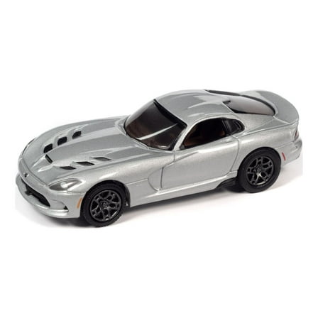 2014 Dodge Viper SRT, Billet Silver - Johnny Lightning JLCG030/48B - 1/64 Scale Diecast Model Car