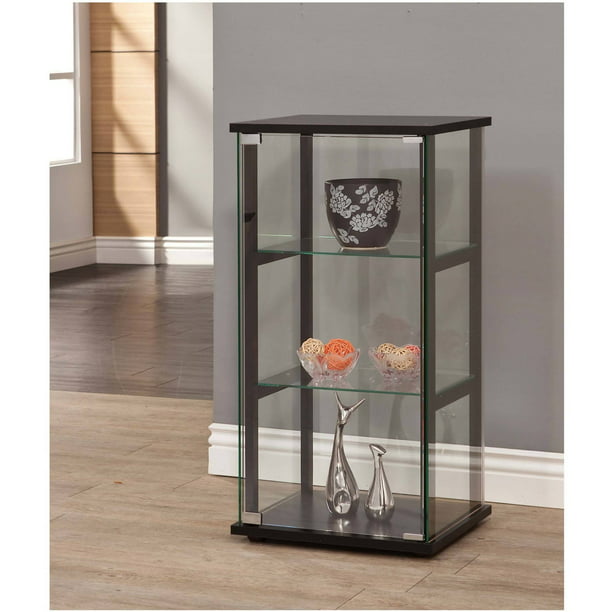 Coaster Company Glass Curio And Simple, Small Decorative Glass Shelves