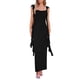 thumbnail image 1 of Vestido PRETTYGARDEN 2025 Verano Sin Mangas con Volantes Negro Talle S, 1 of 8