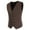 Coffee, variant on Mens Business Casual Wedding Banquet Vest V Neck Sleeveless Slim Jacket Mens Coats Black L
