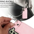 thumbnail image 5 of Nalacover for Samsung Galaxy S21 FE Wallet Case with Card Slots & Metal Finger Ring, Durable PU Leather Back Double Magnetic Botton Flip Kickstand Purse Shockproof Phone Case,Rosegold, 5 of 10
