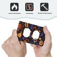 thumbnail image 6 of ZICANCN Outlet Covers Wall Plate, Purple Orange Leaf Pumpkin Light Switch Cover Decorative, Duplex Toggle Combo 1-Gang, 6 of 9