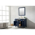 thumbnail image 4 of Valentino 42" Single Sink Bathroom Vanity in Blue with Carrara Marble top and Sink, 4 of 8