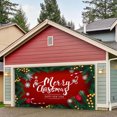 thumbnail image 4 of Leojiow Christmas Garage Door Decoration Christmas Garage Door Banner Mural Cover 7 X 16 Feet Large Merry Christmas For Christmas Holiday Party 34X26X3Cm Red, 4 of 6