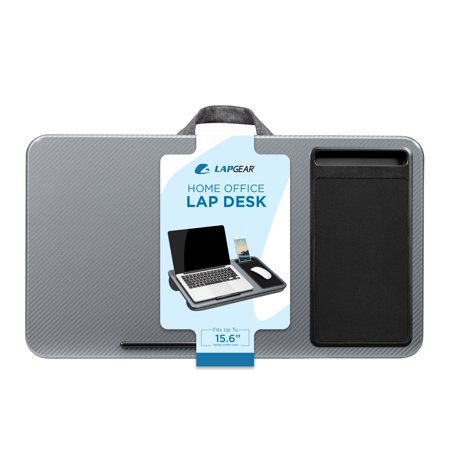 LapGear Home Office Lap Desk, Silver Carbon