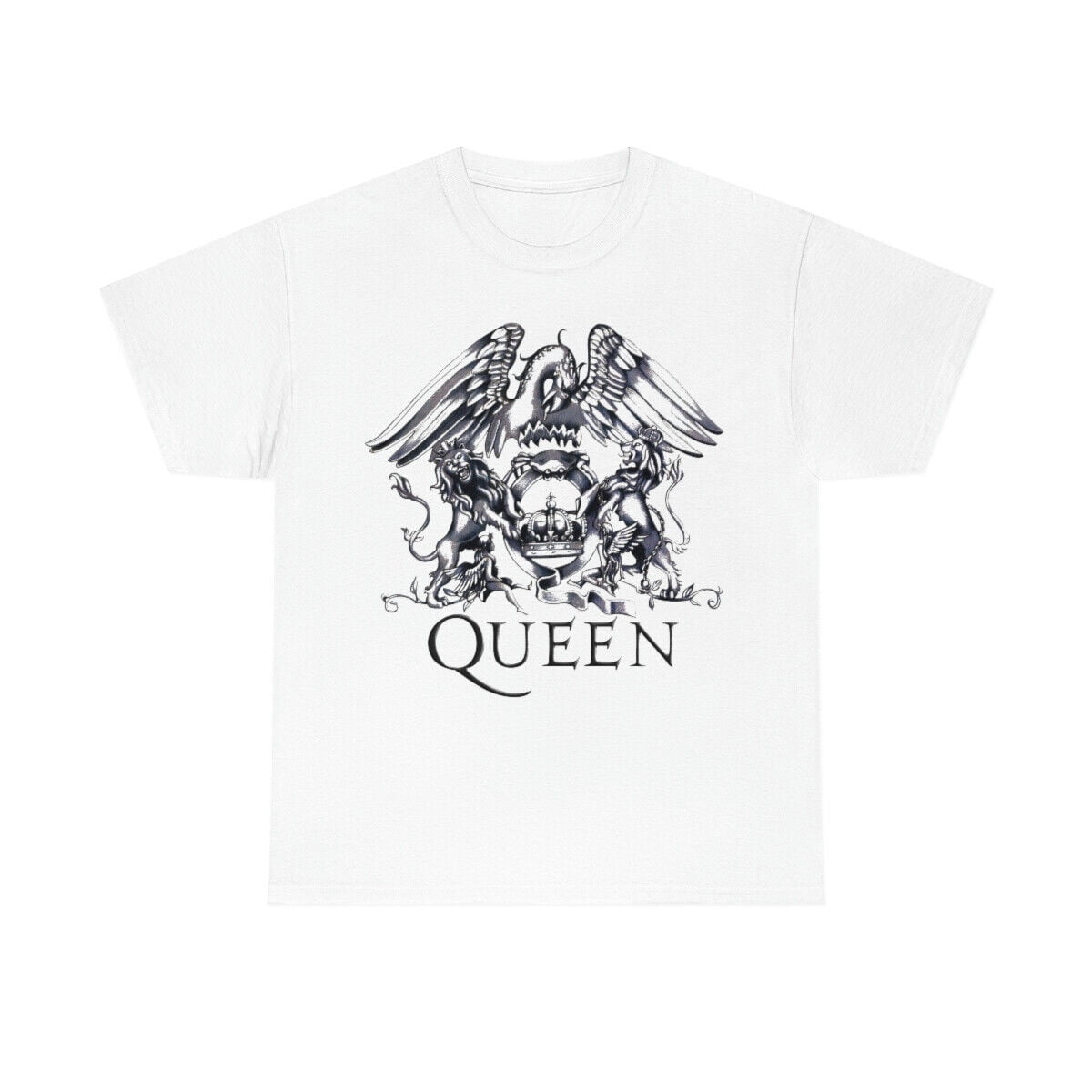 Queen Band Tshirt White Cotton Mens Womens Tee S4XL