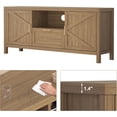 thumbnail image 6 of Farmhouse TV Stand for TVs Up to 65 Inch, Entertainment Center with Door, Media Console Cabinet,TV Console Cabinet with Storage & Adjustable Shelf for Living Room/Bedroom, 6 of 7