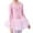 Pink-03, variant on Avrntaa Girls Skirted Leotard Sparkle Long Sleeve Ballerina Tutu Ballet Dress Front Lined