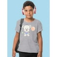 thumbnail image 2 of Cute Teddy Bear With Balloon T-Shirt Juniors -Image by Shutterstock,  x-Small, 2 of 4