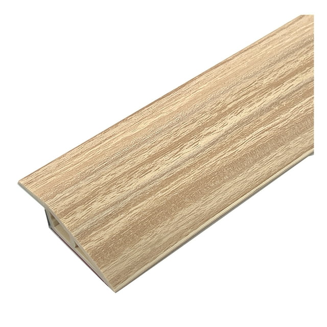 Visland 1/1.5CMx100CM PVC Threshold Ramp Self-Adhesive Floor Transition Strip Non-slip Doorways Carpet Tile Overlap Edge Reducer