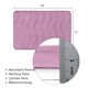 thumbnail image 5 of Alfombrilla de baño de espuma viscoelástica, antideslizante, de secado rápido, con base de PVC y puntos, absorbente, para bañera, 61 x 43 cm, color morado, 5 of 7
