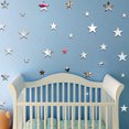 thumbnail image 4 of Worallymy 20 unids/set pegatinas de espejo en forma de estrella 3D estrellas acrílicas calcomanías de espejo DIY habitación decoración del hogar papel tapiz Worallymy JD735795437, 4 of 7
